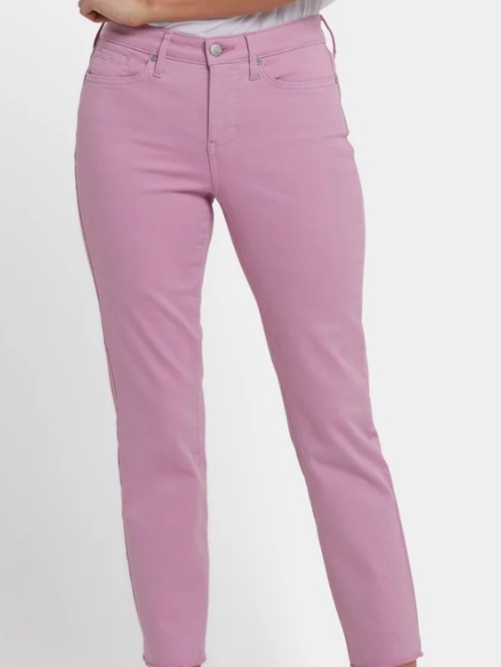 NYDJ Women's Skinny Jeans in Soft Pink Size 4 Curves 360 Stretch Fem